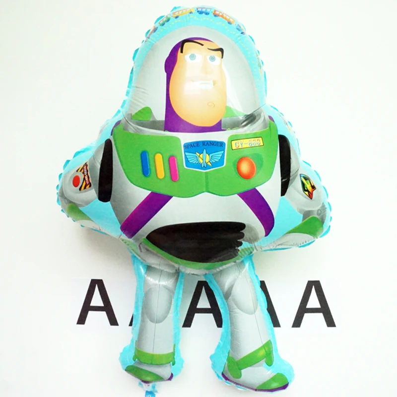 

2pc/lot size 50*75cm Buzz Lightyear Shape foil Balloon woody Party Decoration Foil Helium Balloons For Birthday Party balloons