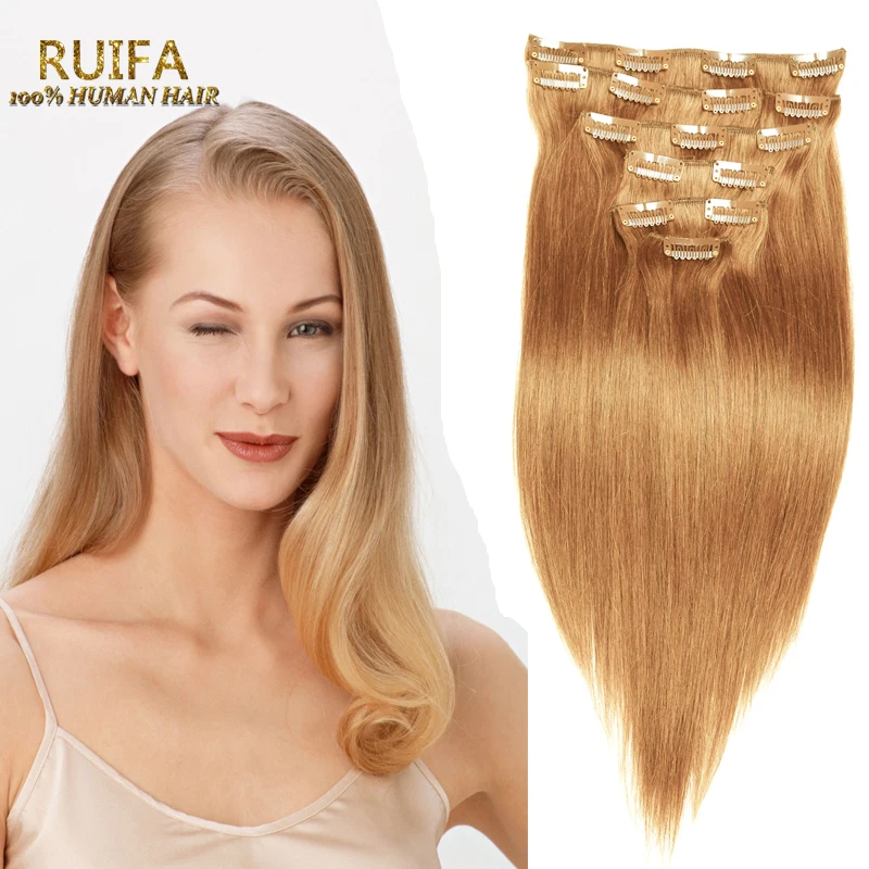Hot Clip In Human font b Hair b font Extensions 7A font b Brazilian b font