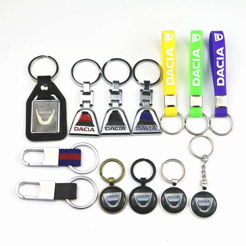 

3D Metal Car Key Chain Key Ring Keyring For Dacia Duster Logan Sandero Stepway Lodgy Mcv 2 Dokker Car Accessories Car Styling