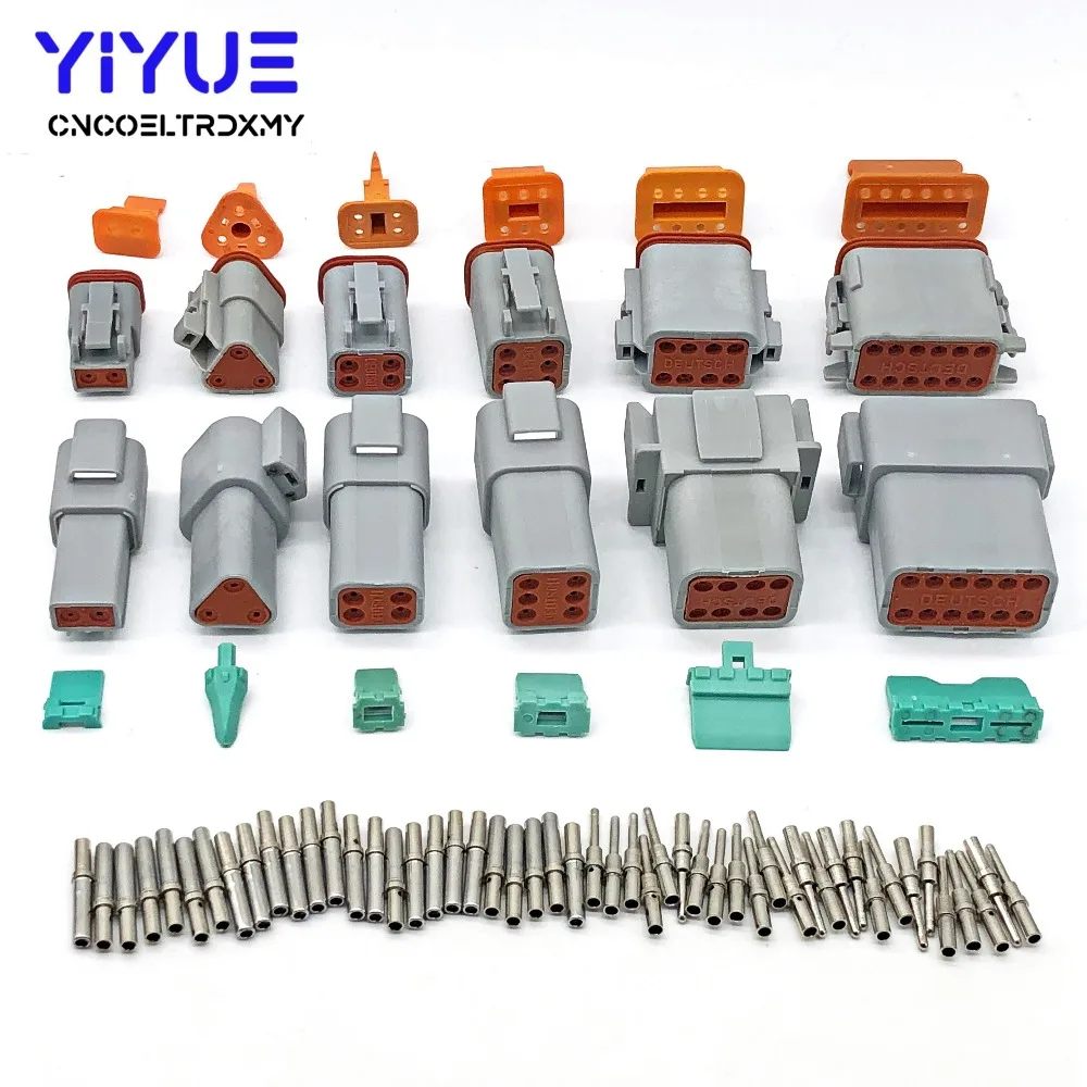 

Deutsch DT 2-12 with Solid Pins Waterproof Electrical Wire Connector plug Kit 22-16AWG Engine/Gearbox waterproof electric