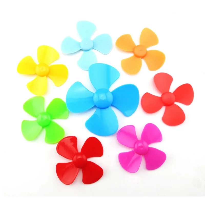 20PCS 4 Blades Proepllers ABS Four Leaves Propeller 100mm 80mm 60mm