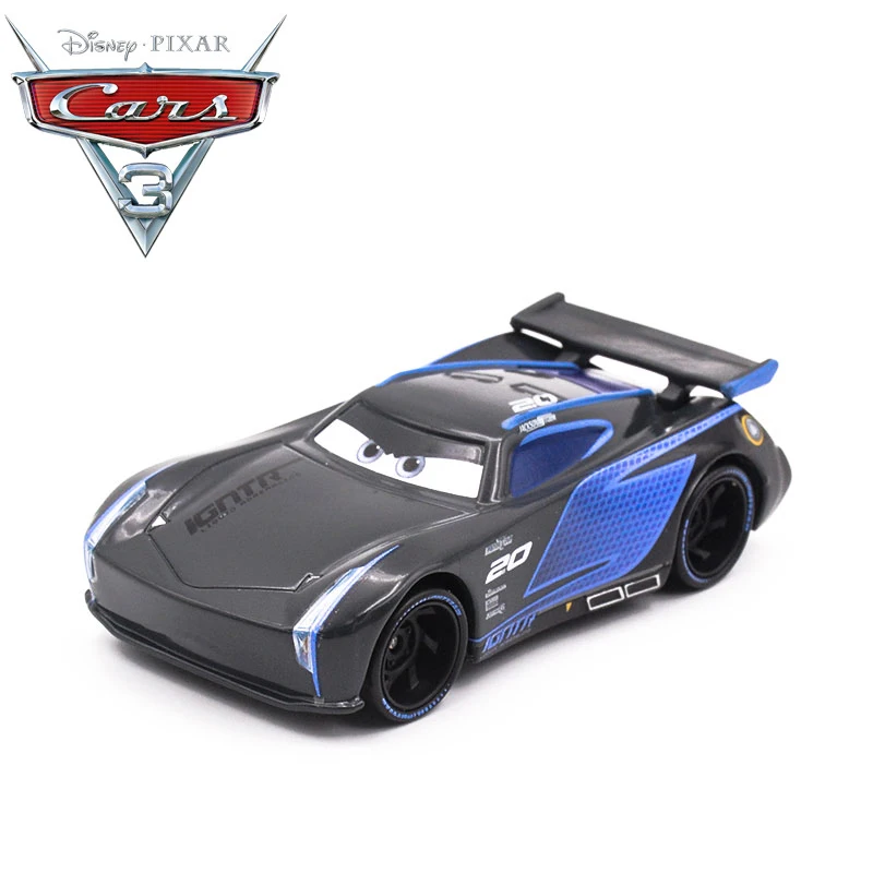 Disney Pixar Cars 3 Diecasts металлический автомобиль игрушки для детей черный шторм Джексон Молния Маккуин игрушечные транспортные средства мальчик Рождественский подарок