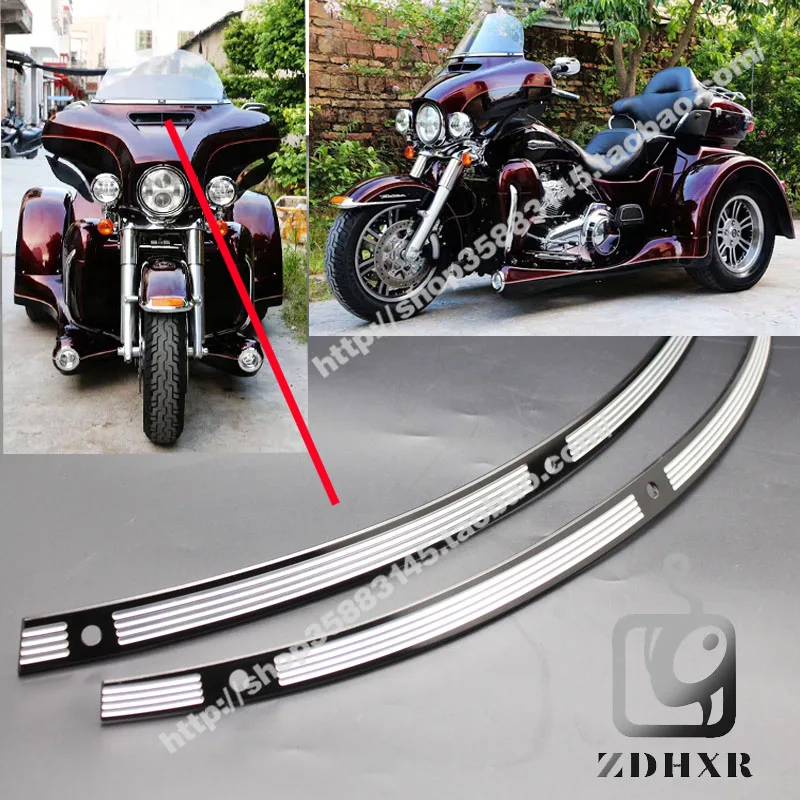

Aluminum Black Motorcycle Slot Track Styling Windshield Trim For Harley 2006-2013 and 2014-2016 Touring FLHT FLHX