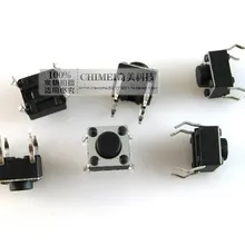 1000 шт DIP-4Pins 6*6*5 мм Переключатель тактильная нажимная кнопка переключатели 6x6x5 мм