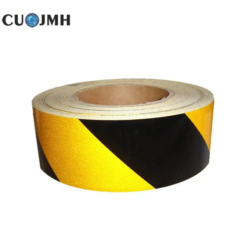 

5cm * 45m Wear-resistant Traffic Safety Reflective Tape Safety Wall Marking Reflective Film Durable Luminous Reflective Tape