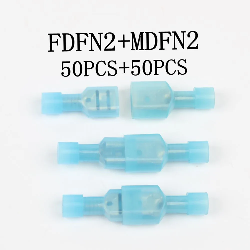 FDFN+MDFN2 100pcs Nylon male and female Cable Connectors Crimp wire Terminals full-Insulating joints free shipping | Обустройство