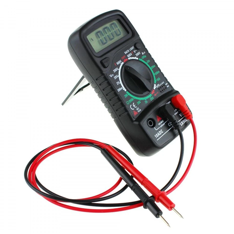 

XL830L Digital Multimeter Portable multi meter AC/DC voltage meter DC Ammeter resistance tester Blue Backlight