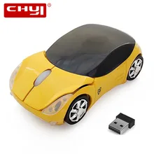 CHYI, новинка, 2,4 ГГц, USB, стильная Беспроводная Автомобильная оптическая мышь, беспроводная, Mause, 1600 dpi, автомобильная форма, Беспроводные мыши для ноутбука, компьютера