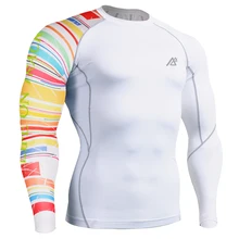 Спортивные футболки для мужчин, белый, для серфинга, спортивные топы с длинными рукавами, быстросохнущие, дышащие, размер S-4XL