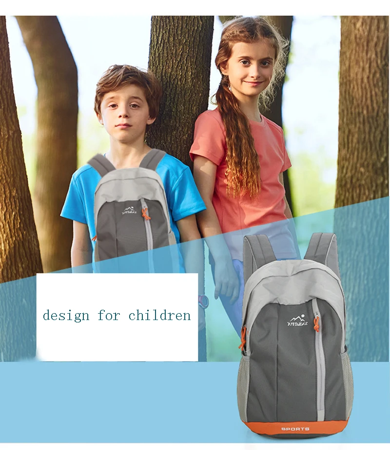 Повседневный мягкий рюкзак из водонепроницаемой нейлоновой ткани 15L& 20L рюкзаки для взрослых и детей рюкзак для путешествий мужские детские рюкзаки