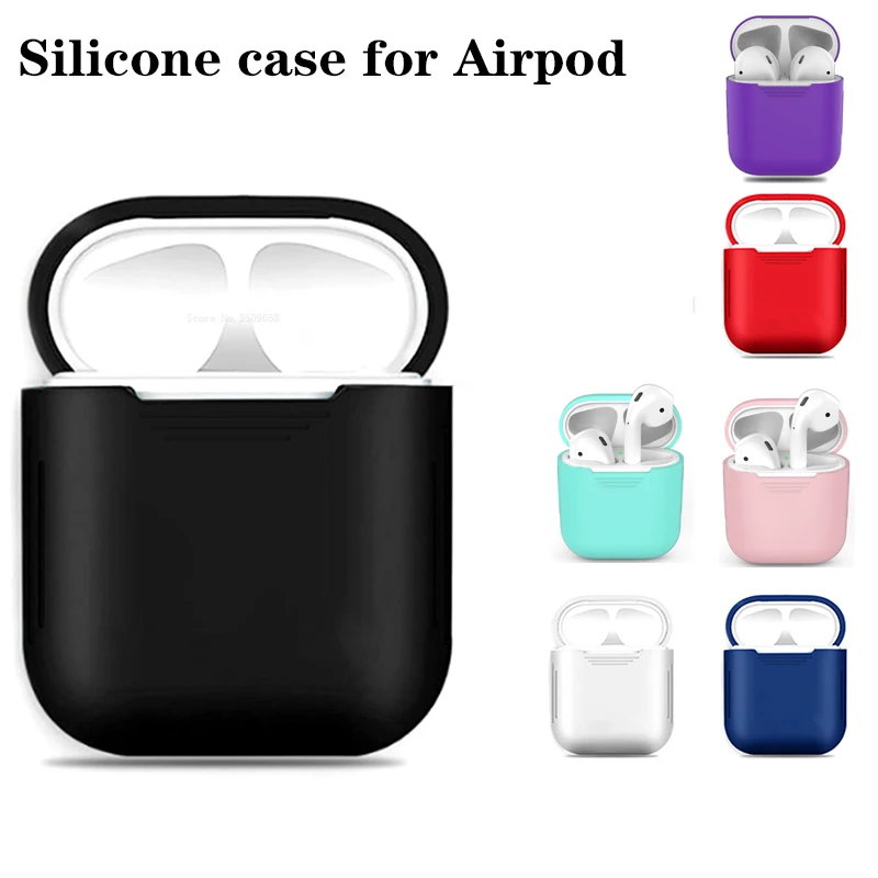 Силиконовый чехол для беспроводных Bluetooth наушников AirPods из ТПУ Apple Air Pods защитный