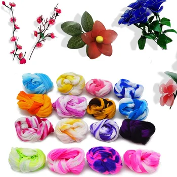 

5pcs Gradient Tensile Nylon Stocking DIY Flower Making Material Handmade Craft Accessory Wedding Home DIY Nylon Flower