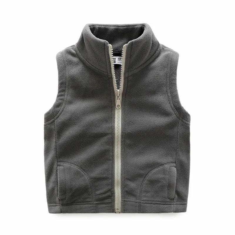 Boys And Girls Fleece Waistcoat Children Warm Spring Vest Baby Children Outerwear Jackets Coats Vest For Girls Schoolwear