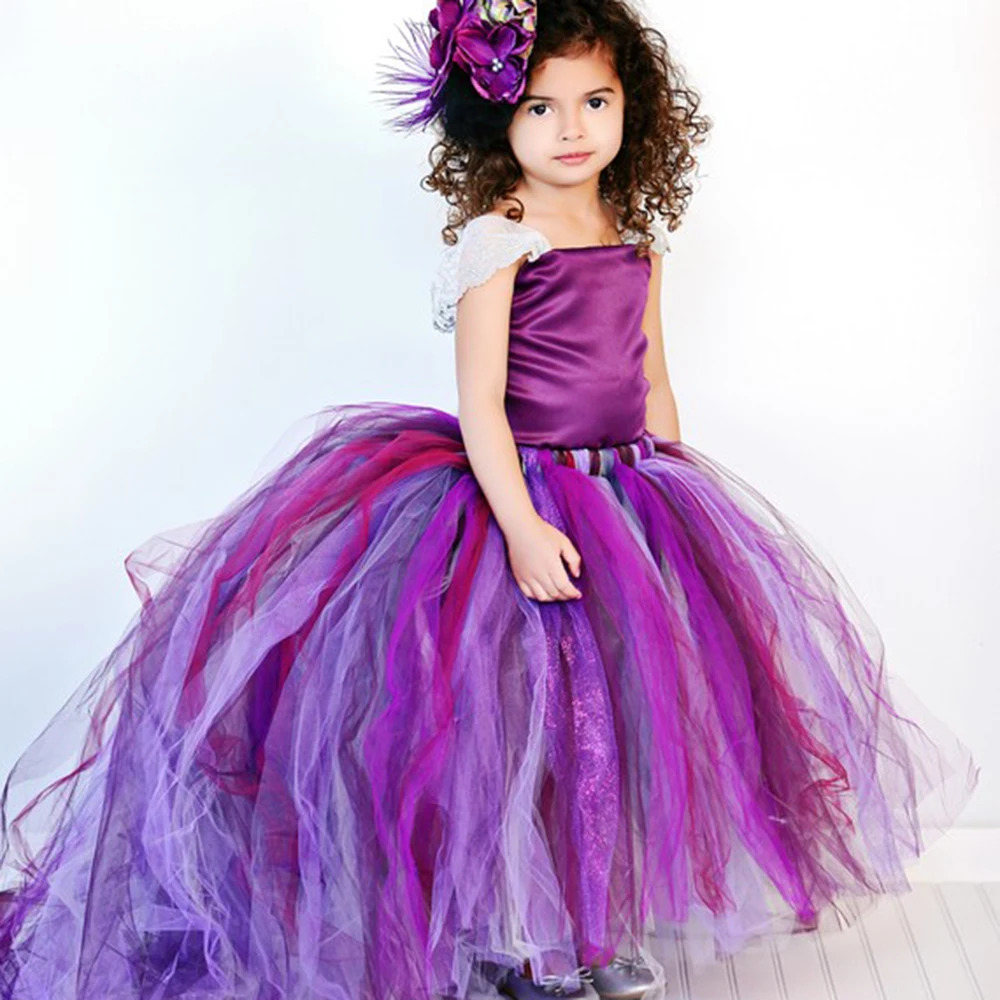 Gorgeous Birthday Tutu Dresses For S Purple Satin Bodice With Gorgeous Birthday Tutu Dresses For S Purple Satin Bodice With Lace Straps Pea Age Party In From Mother Kids On