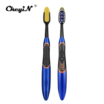 

Slim Non-slip Electric Toothbrush 30000/minutes Sonic Vibration Electronic Tooth Brush Tongue Cleaner Scraper For Kids And Adult