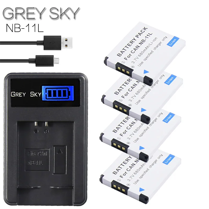

NB-11L NB11L NB 11L Battery+Charger For Canon PowerShot A2300 IS,A2400 IS,A2500,A2600,A3400 IS,A3500 IS ELPH 110 HS L10