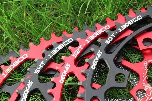 DECKAS Round 130BCD 50T/52T/54T/56T/58T Cycling Chainring MTB Bike Chainwheel Crankset Tooth Plate BCD 130mm