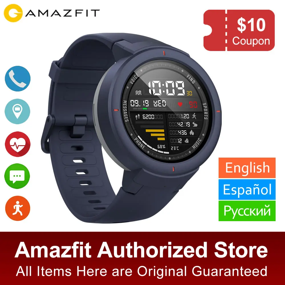 English Version Xiaomi Huami Amazifit verge Smartwatch