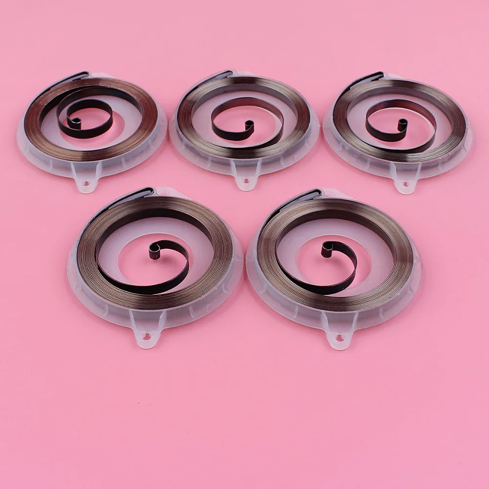 

5pcs/lot Recoil Rewind Return Spring For Husqvarna 445 450 445E 450E 455E 460 461 455 Rancher Chainsaw Part