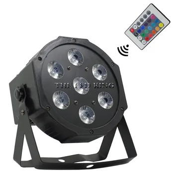 

Wireless remote LED Par 7x12W RGBW 4in1 LED Stage Light Par Light With DMX512 for disco DJ projector machine Party Decoration