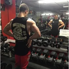 Брендовые мужские летние Компрессионные Мужские майки для тренажерного зала, одежда для бодибилдинга, майка для фитнеса, топы