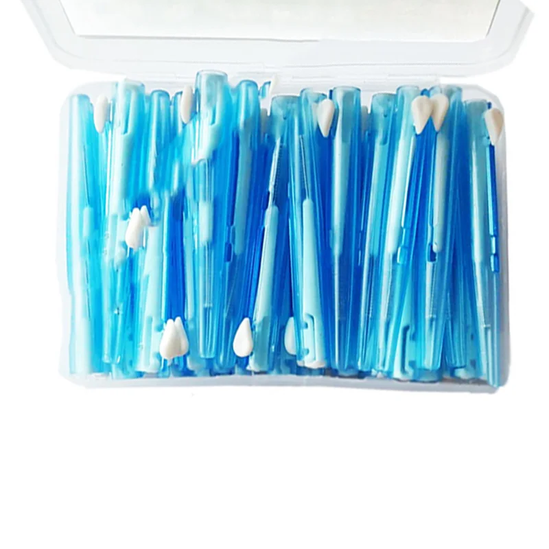

Individual Personal Toothbrushes Beauty Tiny Micro 60Pcs Teeth Sticks Brushes