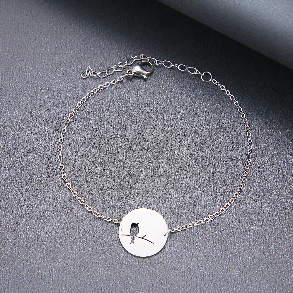 Hibobi Bracelet Stainless Steel Femme Jewelry Bird Charm Bracelets For Women Donot Fade Valentine's Day Bangles Gift (5)