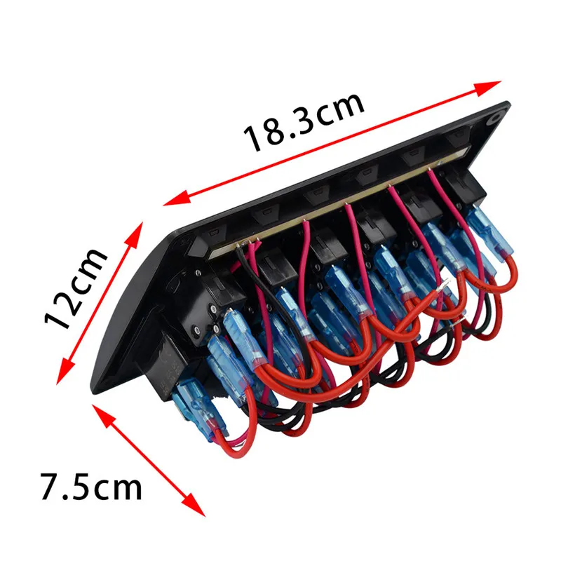 WUPP переключатель панель Водонепроницаемый Автомобильный авто лодка морской светодиодный кулисный переключатель панель автоматические выключатели Прямая поставка mar25