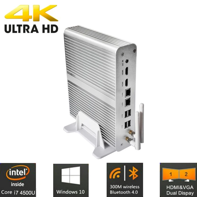 Lowest Price Windows 10 Mini PC with Intel Core i7 4500U/4650U Graphics Iris 6100 4K HDMI VGA 300M Wifi Fanless Pocket PC Barebone Computer Lowest Price Windows 10 Mini PC with Intel Core i7 4500U/4650U Graphics Iris 6100 4K HDMI VGA 300M Wifi Fanless Pocket PC Barebone Computer