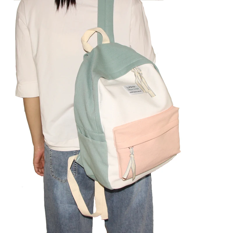 قماش النساء على ظهره خليط عارضة مزدوجة Shouler حقائب مدرسة حقائب للمراهقين فتاة mochila الأنثوية الطلاب حقيبة قماش النساء على ظهره خليط عارضة مزدوجة Shouler حقائب مدرسة حقائب للمراهقين فتاة mochila الأنثوية الطلاب حقيبة
