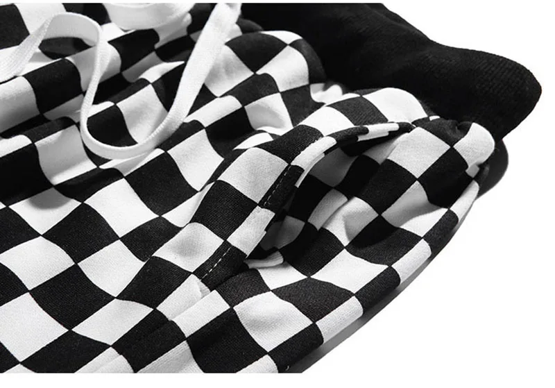 Aolamegs Pants Men Plaid Checkerboard Pants Fleece Thick Trousers Pants Mens Tactical Elastic Waist Fashion Joggers Sweatpants (10)