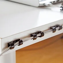 20 шт./1 упаковка, портативный кабель с зажимом, провод, шнур, USB зарядное устройство, стол, аккуратный Органайзер, держатель шнура, органайзер, держатель безопасности, стол