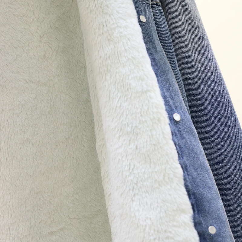 2018 winter Loose Hooded Big Fur women Parka Thick Warm Lamb Fur Long Denim Jacket winter jacket women coat with fur Jean Jacket 2018 winter Loose Hooded Big Fur women Parka Thick Warm Lamb Fur Long Denim Jacket winter jacket women coat with fur Jean Jacket