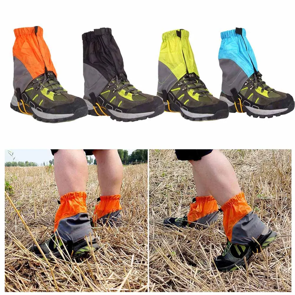 2 Pairs Outdoor Hiking Climbing Running Waterproof Anti-Tear Trail Gaiters