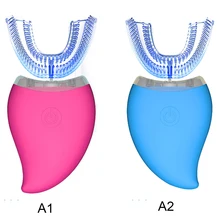 360 волновая щетка Ультра звуковая Автоматическая электрическая звуковая зубная щетка Беспроводная Индуктивная зарядка Силиконовая зубная Щетка Очиститель полости рта