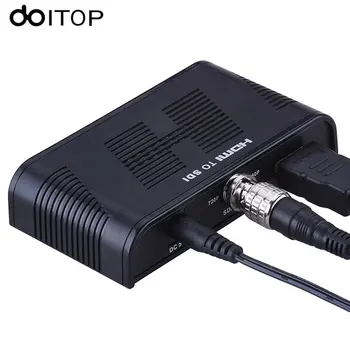 

DOITOP HDMI to SDI Converter HDMI to SD-SDI HD-SDI 3G-SDI Adapter Converter Box 720P 1080P for Camera Home Theater + Power Plug