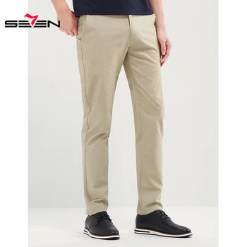 

Seven7 Men Casual Pants spring summer New Fashion 2019 Slim long pants Straight Male Pocket men's thin trousers 116S80040