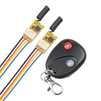 

DC3.7V 12v To 24V RF 2CH mini Remote Control Switch Universal Relay Transmitter 433mhz receiver Module home office