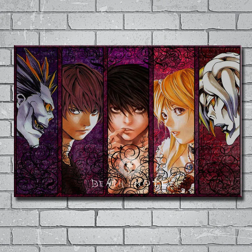 Y250 Death Note японское аниме 14x21 24x36 27x40 дюймов искусство шелковые наклейки на стену |