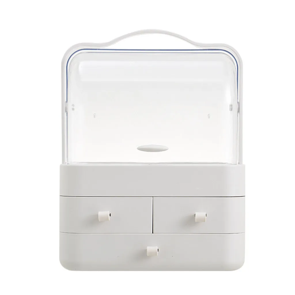 

Dust-Proof Desktop Drawer Dresser Rack Portable Cosmetic Storage Box Waterproof Practical Storage Shelf New Arrival #Ju