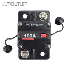 AUTOUTLET 12 В 24 В сброс Предохранитель Авто 100A AMP усилитель автоматический Выключатель двойной Батарея IP67 Водонепроницаемый для автомобилей корабли лодка