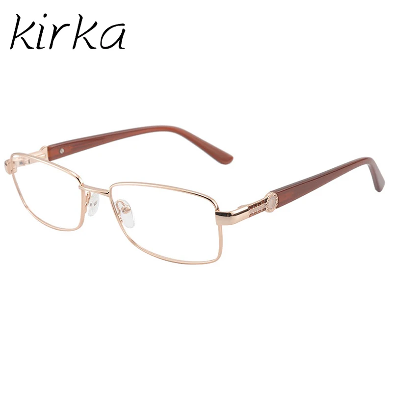 Kirka Metal Women Retro Optical Eyeglasses Frame Eyewear Brand Designer 