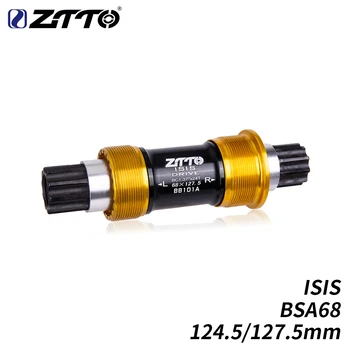 

ZTTO Bike Trials ISIS Bottom Bracket 124.5mm 127.5mm BSA68 10 thread bicycle BB for BMX Bike trial Steel Axle BB spindle