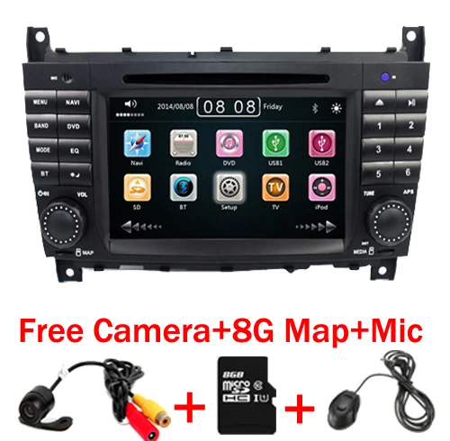 7 дюймовый 2 DIN автомобильный DVD плеер для Mercedes Benz W203 W209vW169 w222 A Class A160 C ctas C200 CLK200 CLK350