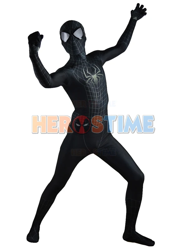 (LP2714)The Amazing SpiderMan 2 Black Costume Black Spider Man Fullbody