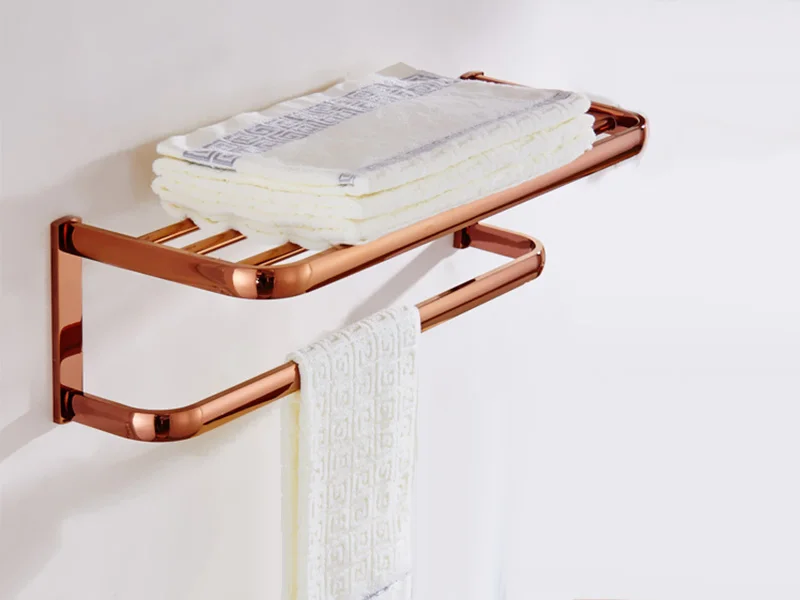 rose gold bathroom towel shelf 4