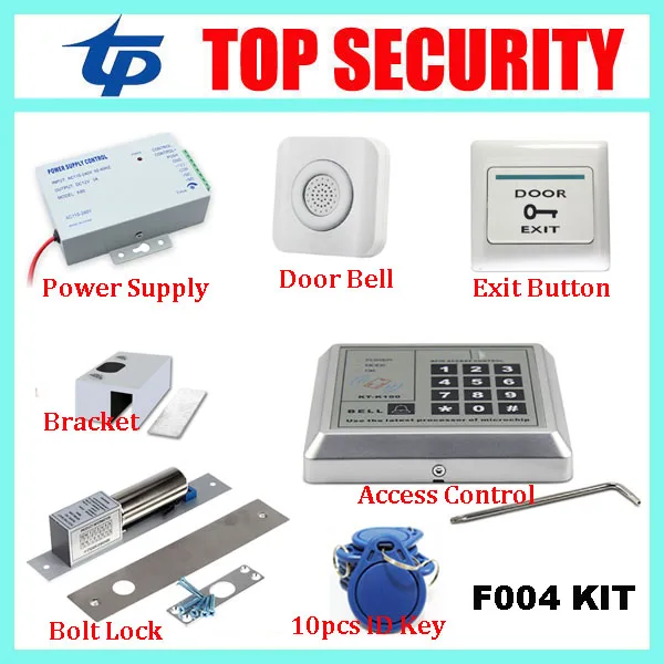 Top Security F004 Proximity RFID card door access controller DIY 125KHZ EM card door access control system smart card reader