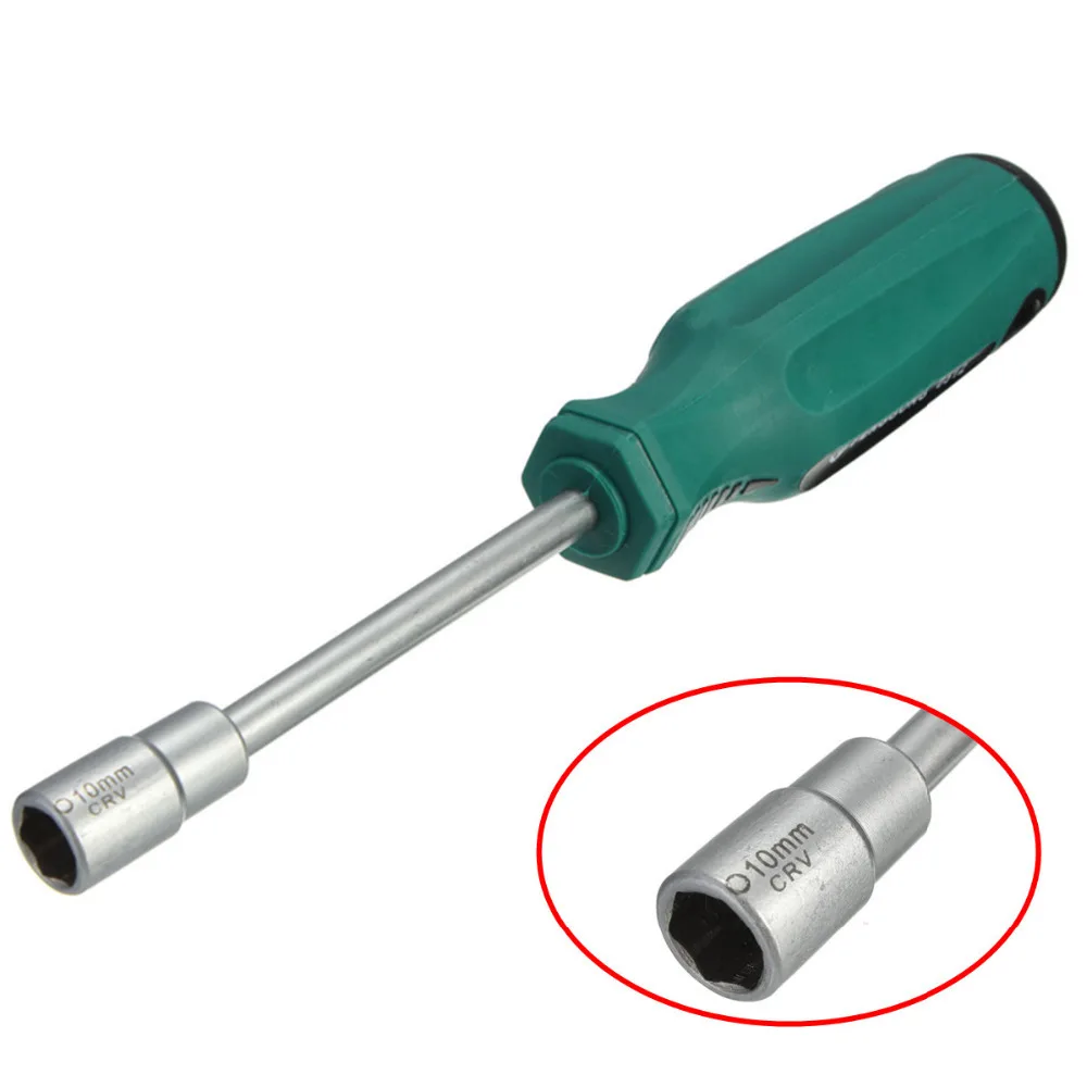 2 Pcs Lot 10mm Crv Socket Wrench Driver Set Metal Hex Nut 2 Pcs Lot 10mm Crv Socket Wrench Driver Set Metal Hex Nut Key Tool