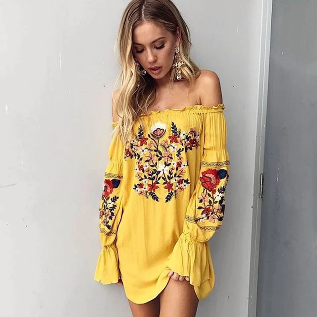 Yellow Flower Dress