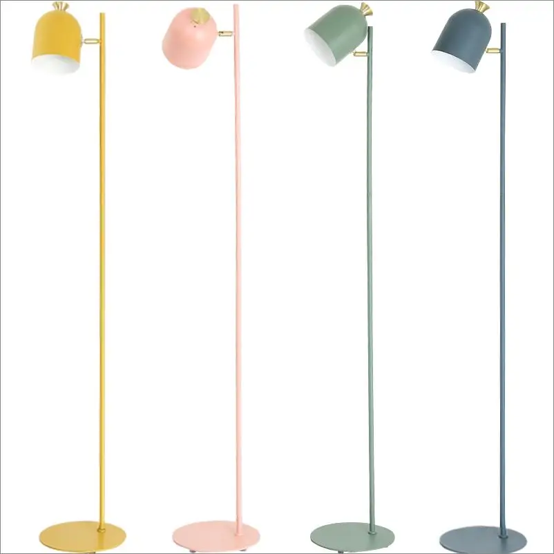 Nordic-Macarons-adjustable-shade-up-down-iron-floor-lamps-painted-colors-metal-standing-lamps-pink-yellow